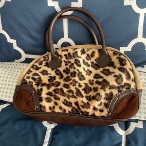 Leopard print small purse